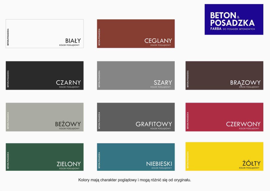 kolory farb beton posadzka